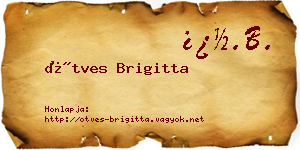 Ötves Brigitta névjegykártya
